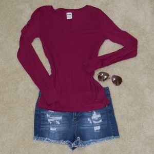 Victoria's Secret Pink Long Sleeve Tee in Size M